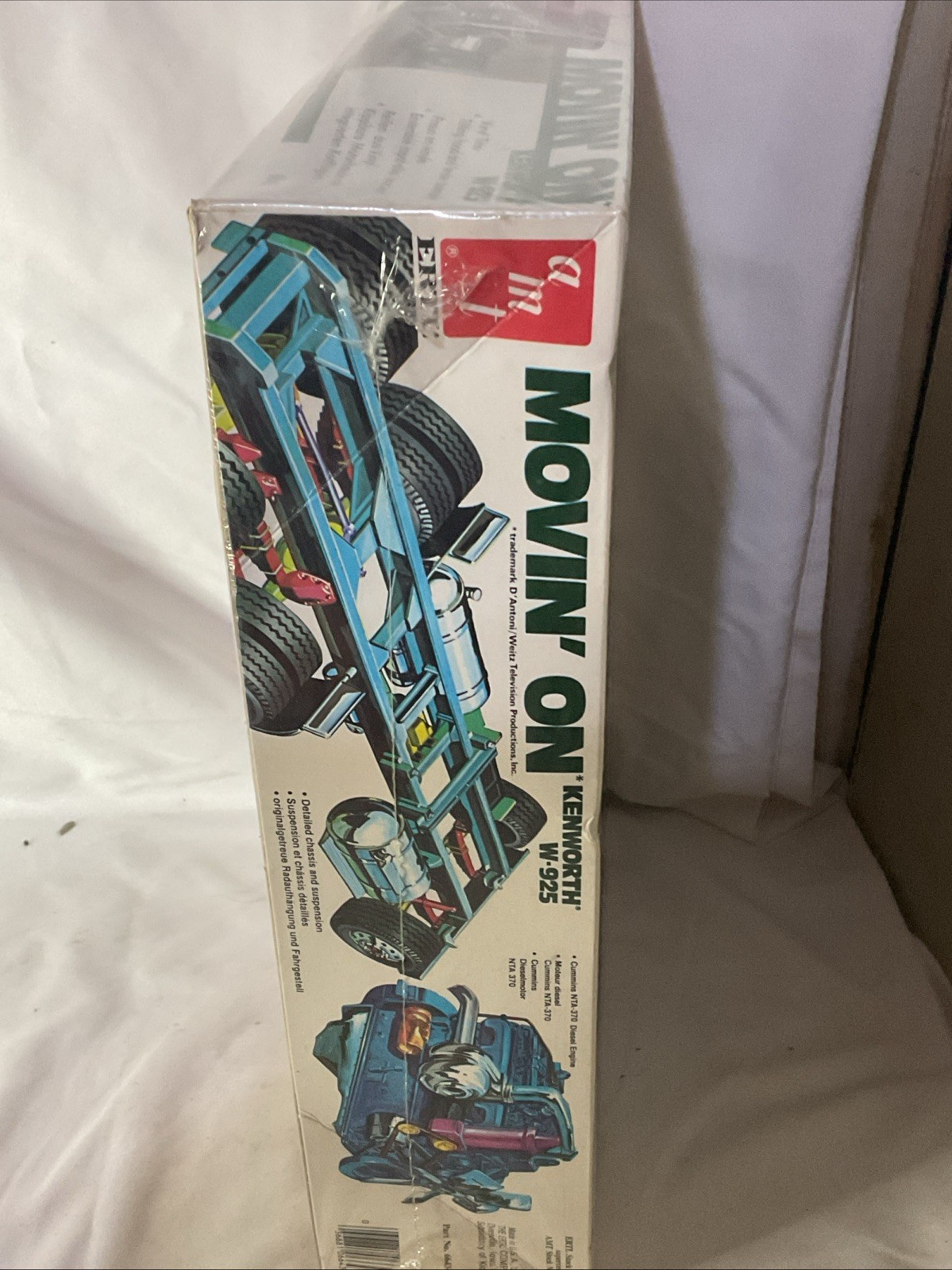 C Lab Model Kit AMT KENWORTH Movin On W-925 Model Kit 1/25 Sent Truck Cab Model Kit ...