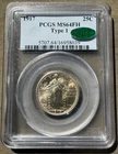 1917 Standing Liberty Quarter SLQ Type 1 ~ PCGS MS64FH CAC ~ Blazing Luster