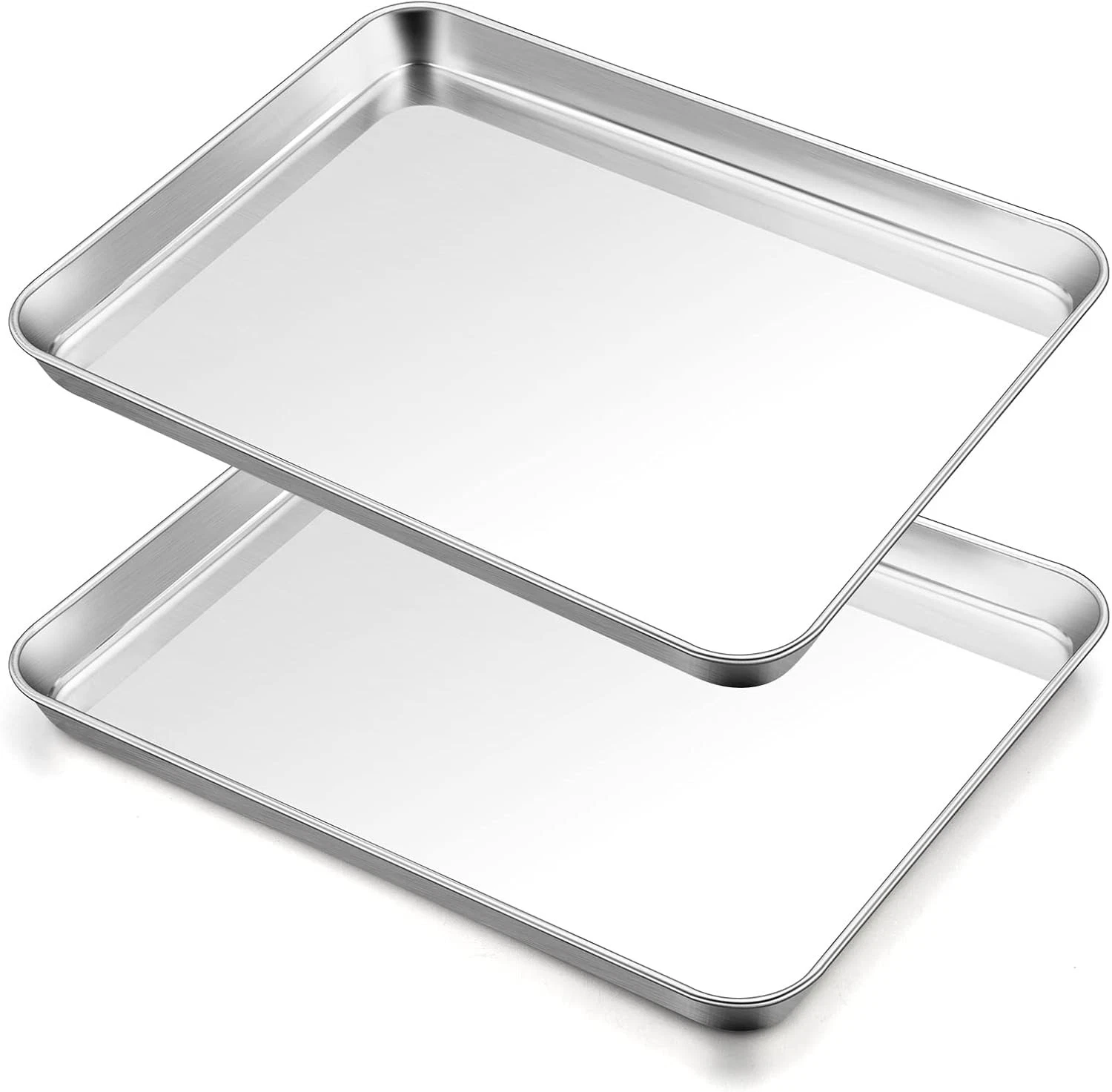 TeamFar Baking Sheet, 17.6’’ x 13’’ x 1’’ Stainless Steel 17.6inch, Silver