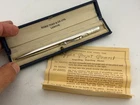 Rare Vintage Mabie Todd Fyne Poynt Propelling Pencil Sterling Silver Boxed Mint