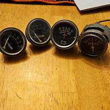Vintage Lot Of 4 Gauges Pressure Gauges Ampers Charge Discharge Gauges