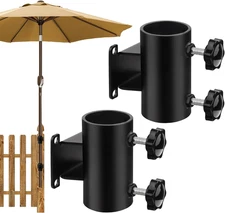 Patio Umbrella Holder for Deck and Fence – Heavy Duty Deck Railing Umbrella Hold