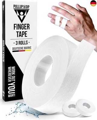 PULLUP & DIP Fingertape extra stark, 3 Rollen (30m) Finger Tape,