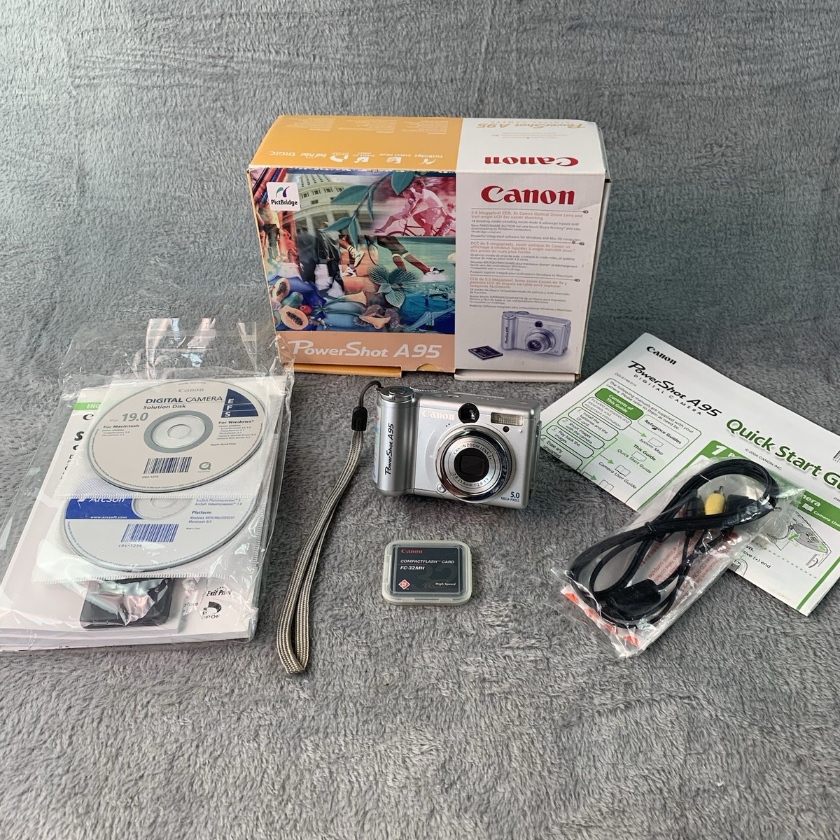 Buy Canon PowerShot A95 5.0MP Digital Camera - Silver (Kit w/ Not