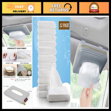 Car Sun Visor Tissue Holder  Mask Dispenser, Includes 12 Tissue Packets, Auto A