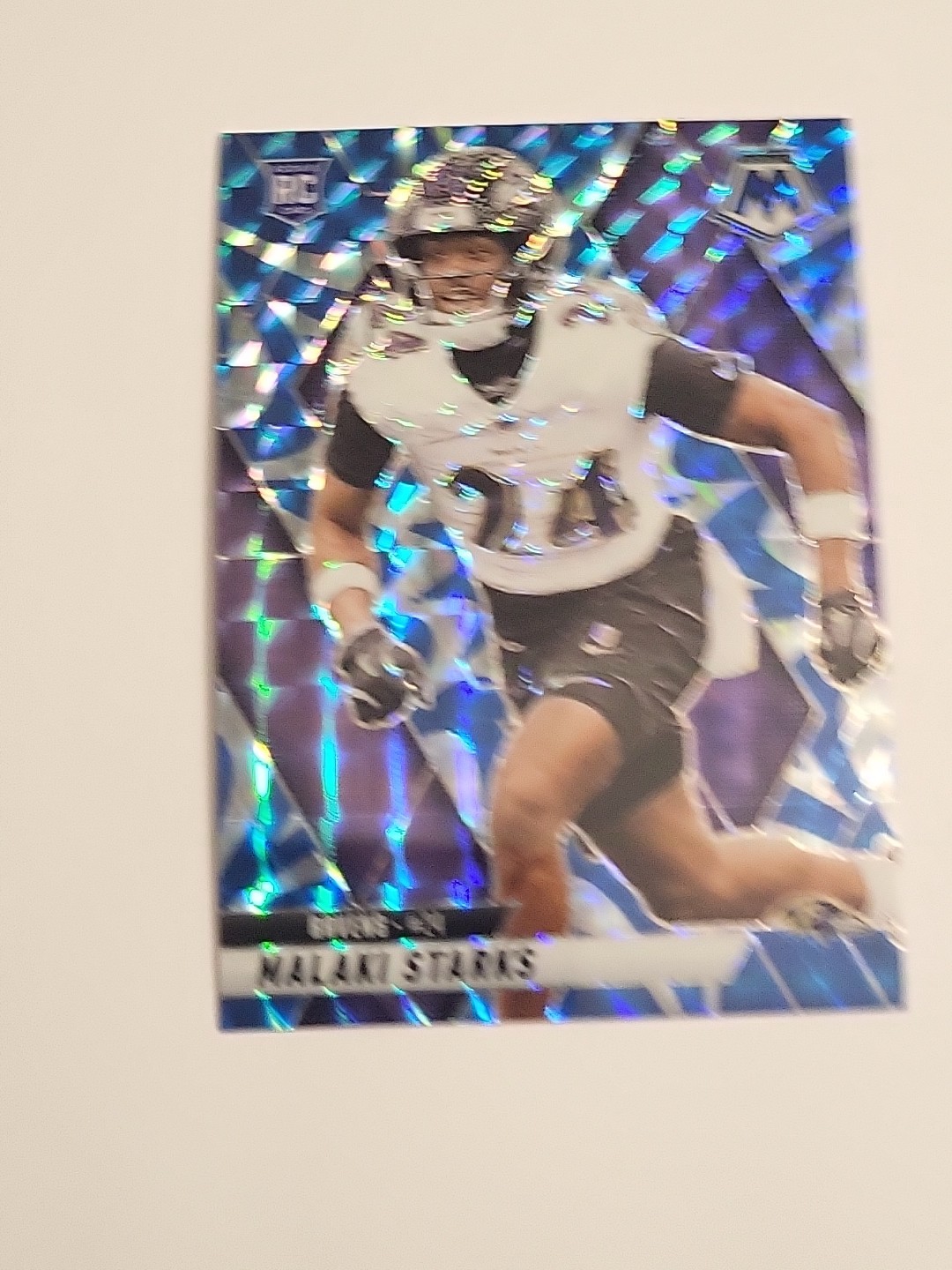 2025 Panini Mosaic #347 Malaki Starks Mosaic Reactive Blue RC