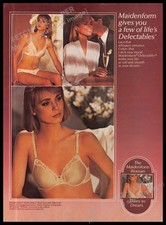 Maidenform Woman Dares to Dream Delectables 1980s Print Advertisement Ad 1984