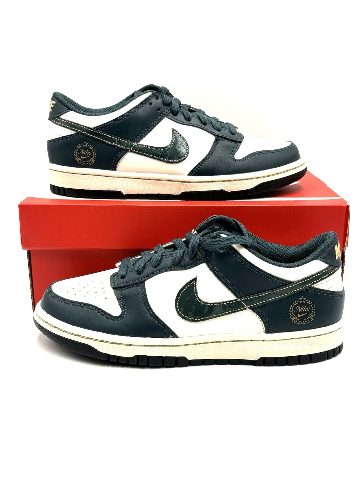 Nike Air Dunk Low GS Deep Jungle Youth Size 6Y Sneakers Shoes New FB9109-301