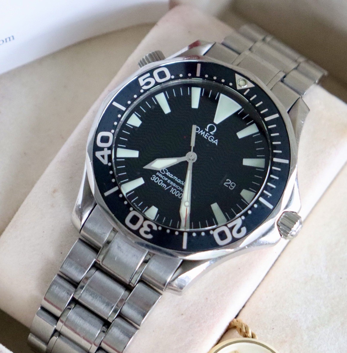 OMEGA Seamaster Pro 41mm Peter Blake FULL SET 300m Mens Black Diver James Bond