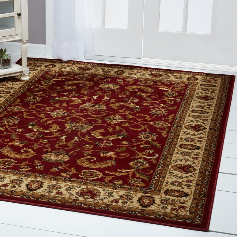 Persien RED CREAM AREA RUG 2X7 RUNNER ORIENTAL 08 - ACTUAL 1' 9" x 7' 2"