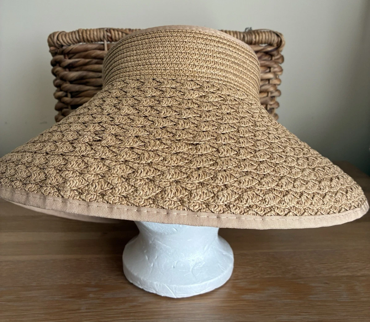 Magid Hats Packable Sun Hat UPF 50+ White Floppy Straw Hat with \