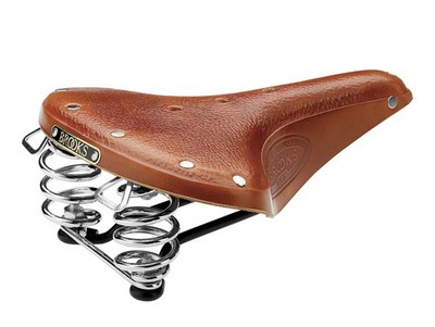 BROOKS Sattel B67 City/ Touring Fahrradsattel Echtleder Herren honig hellbraun