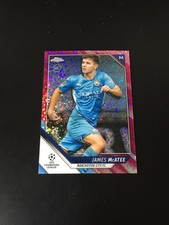 2021-22 Topps Chrome James McAtee Manchester City England Pink Diamond 68/175 RC
