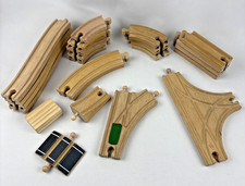 Wooden Train Tracks Lot Thomas Compatible Curve Straight Switch
