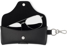 PU Leather Glasses Case with Belt Loop