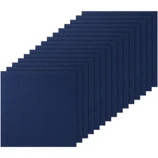 15pcs Peel and Stick Carpet Tile Self Adhesive Floor 24” x 24” Dark Blue