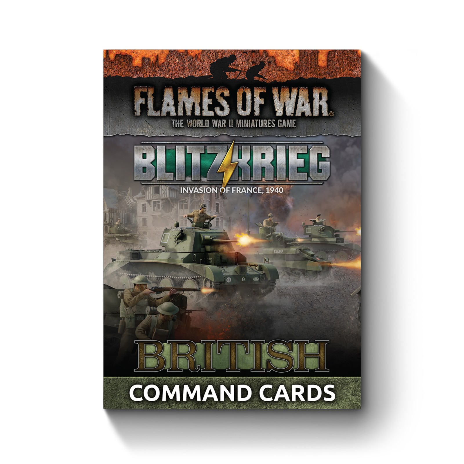 Flames of War: Early War: British: Blitzkrieg British Command Cards (FW281BC)