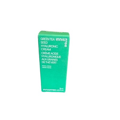 Innisfree Green Tea Seed Hyaluronic Cream Moisturizer Hydrating 15mL Face