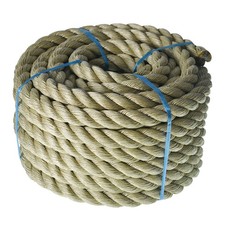 Manila Rope 1" 50' 3 Strand Twisted Rope Arborist Bull Rope Rope PP