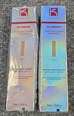 Korean Skin Therapy CC Cream Tinted Color Corrector SPF 25 LIGHT 2 PK Exp 2028