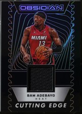 2024-25 Panini Obsidian - Memorabilia de vanguardia #CE-BAM Bam Adebayo/249 casi nuevo