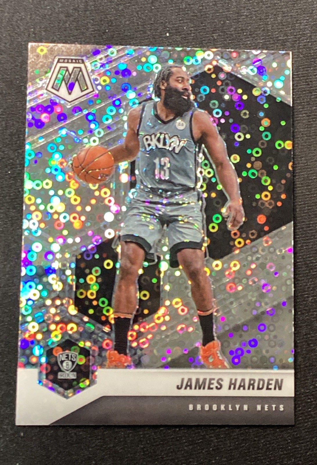 2020 - 2021 Mosaic James Harden Fast Break Prizm Disco #173 Brooklyn Nets
