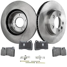 Front Brake Disc Rotors and Pads Kit For Volkswagen Touareg 2006 2007 2008-2017