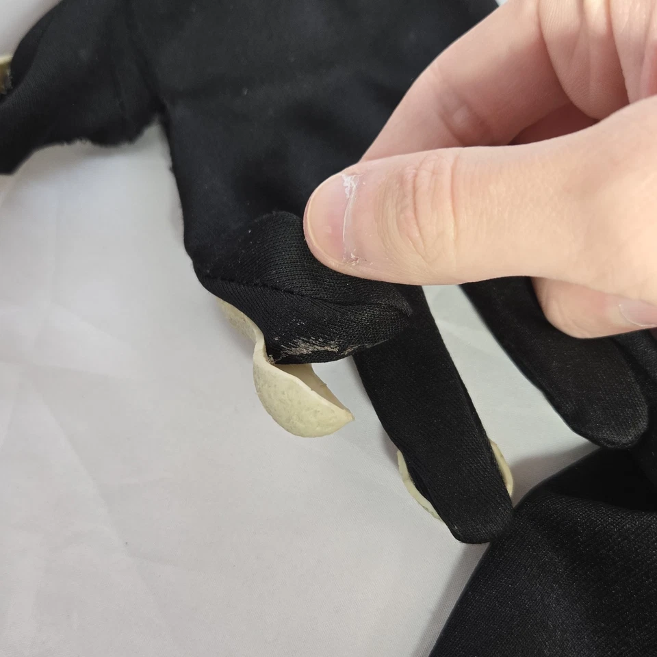 Scream Halloween Costume Long Face Ghost Face Mask With Gloves Black - Image 3 of 4