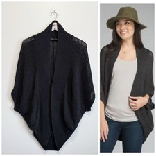 PRANA Lima Cocoon Cardigan Knit Sweater Women  s Charcoal Gray Medium