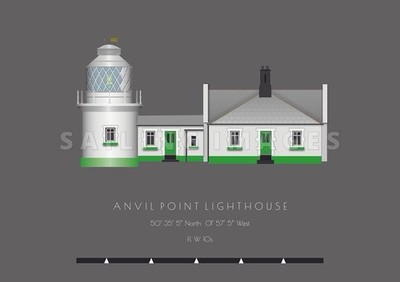 Anvil Point Lighthouse - A4 Giclee Print
