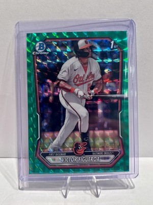 2026 Bowman Chrome 1st Victor Figueroa Green Geo Refractor /99 *two available*