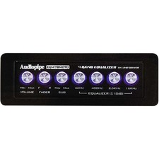 AUDIOPIPE EQ-47BMOTO 4-BAND 1/2-DIN CAR GRAPHIC EQUALIZER 7 VOLT LINE DRIVER NEW