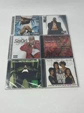 Lot Of 6 Hip Hop And R&B Music CD’s LL Cool J Nelly Will Smith Sisqo New Sealed