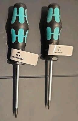 Set   2 x WERA TORX-PLUS Kraftform Schraubendreher Serie 367  TX6