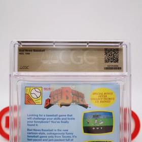NES Nintendo BAD NEWS BASEBALL - CGC PEDIGREE GRADED 9.6 A+! NEW Factory Sealed!