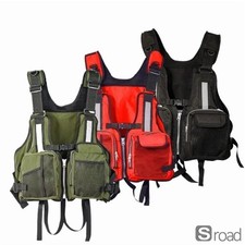 Adjustable Fishing Life Jacket For Men Buoyancy Vest With Reflective Strips