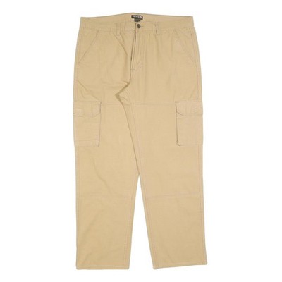 ATLAS FOR MEN Herren Cargo-Hose Beige Reguläre Passform Baumwollmischung W38 L30