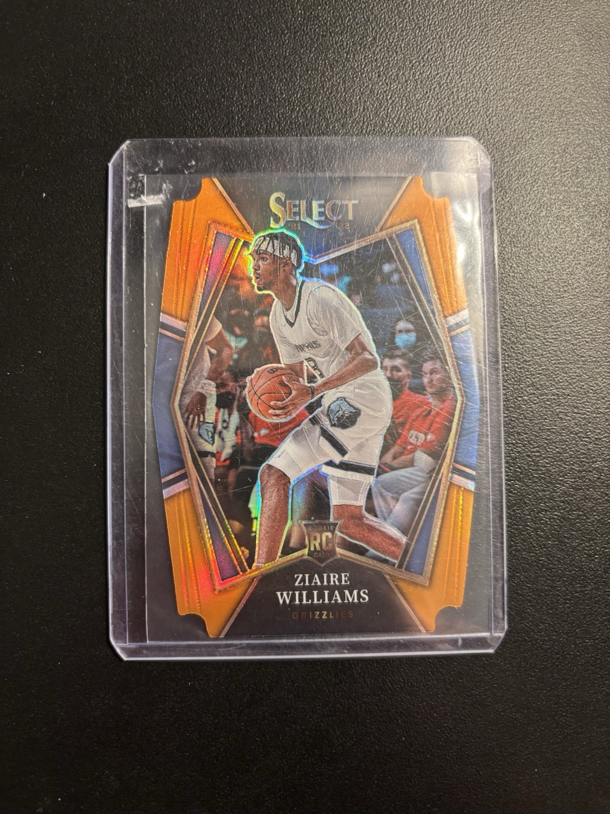2021-22 Panini Select Ziaire Williams Rookie #181 Orange Die Cut #/65 Grizzlies