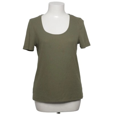 Mango, T-shirt, Größe: L, Grün, Einfarbig, Rippenstrick, Damen #utJ