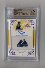 TREY BALL 2013 LEAF TRINITY JUMBO LOGO PATCH PURPLE RC #1/1 BGS 9.5 10 RED SOX