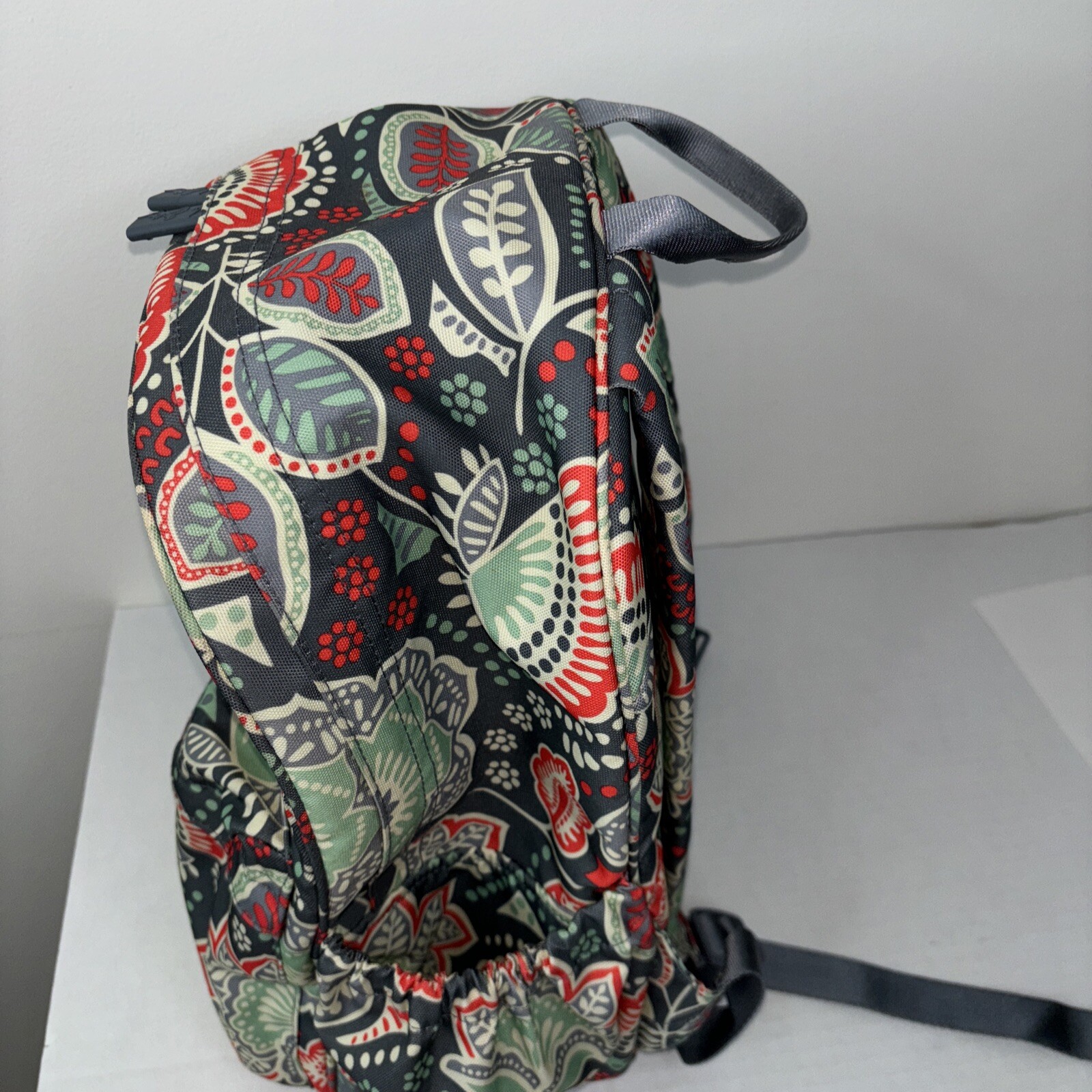 Vera Bradley Backpack Adjustable Strap Gray Flora… - image 18