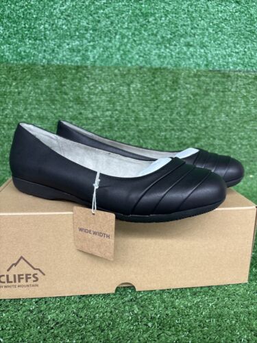 cliffs by white mountain womens shoes black sz 8.5 Wide