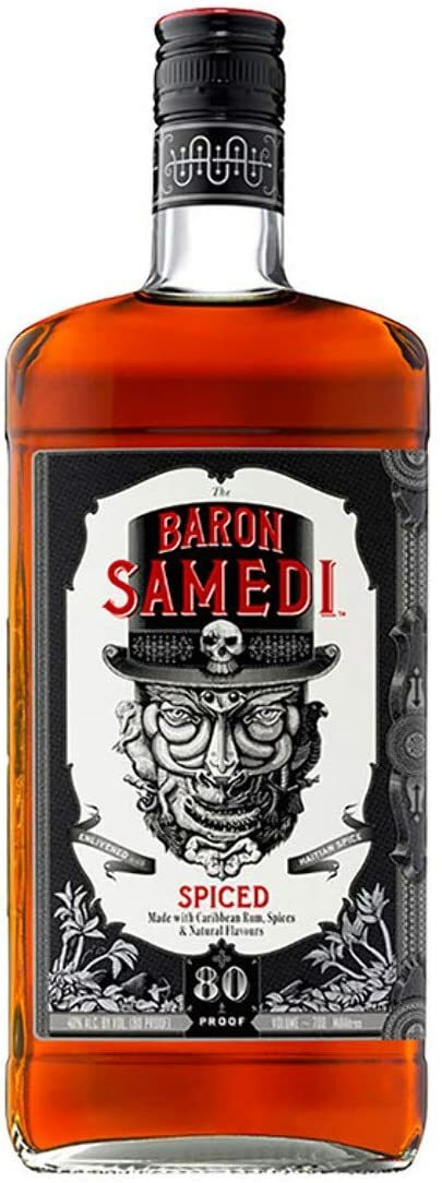 Baron Samedi Spiced Rum - Rhum Haitiano, 40% Vol, Bottiglia in Vetro da 70cl