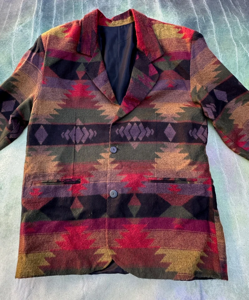 Vintage RARE Attitudes I.T. Ties Men's Blazer Size L___MADE IN USA. - Image 3 of 4