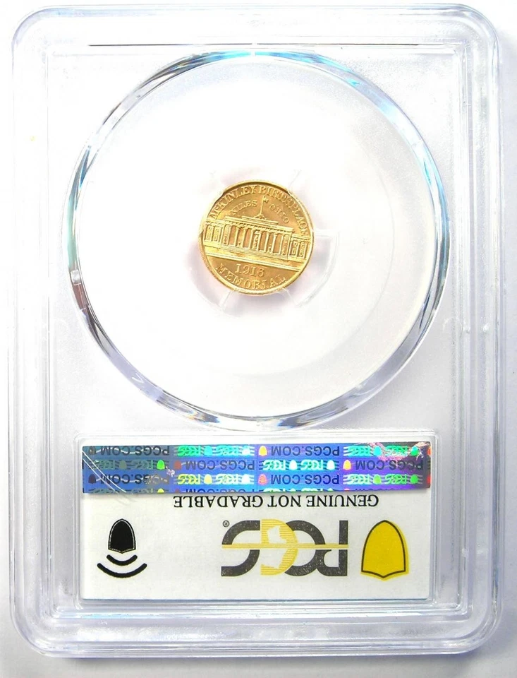 Dólar de oro conmemorativo McKinley 1916 G$1 - PCGS detalle sin circular (UNC MS) Foto 3 de 4