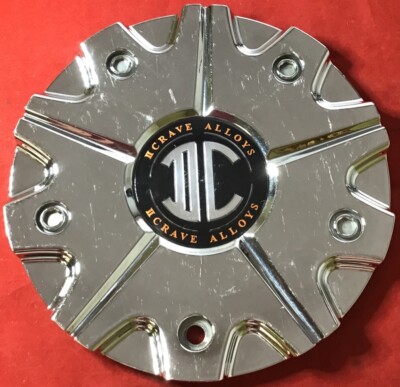 ONE USED  2CRAVE CENTER NO9-A CHROME WHEELS CENTER CAP 9113