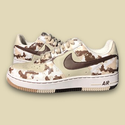 Size Nike Air Force Premium Low Brown Desert chip Camo 313641-221 