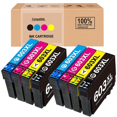 8x Druckerpatronen 603XL für Epson WF-2810 2830 2850 XP-2100 3100 4100 Set XXL