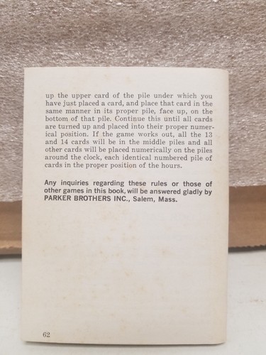 Parker Brothers Game of Games "Rook" 1968 - Picture 10 of 10