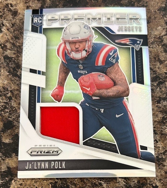 2024 Panini Prizm Silver Premier Jerseys Ja'Lynn Polk #PJ-JPK RC MEM